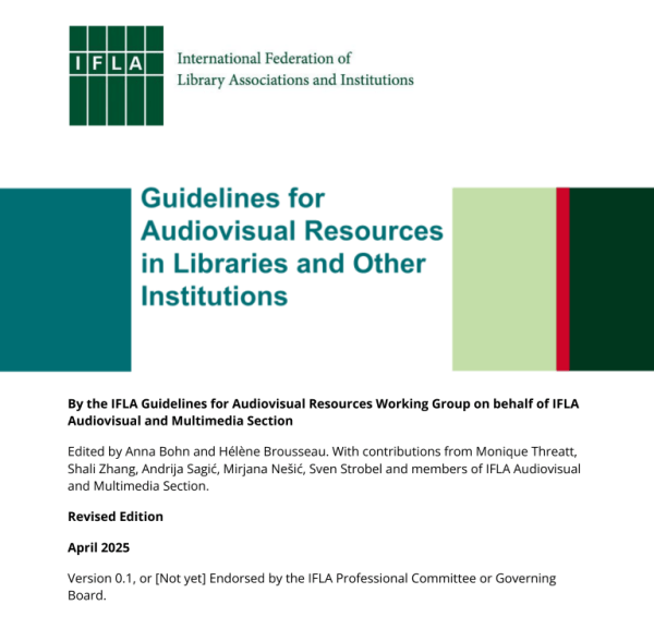 Revisão das Diretrizes da IFLA sobre Recursos Audiovisuais / IFLA ...